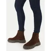 Weekend Max Mara für Damen. 2525796035600 Genepi braune Lederstiefeletten (36), 1 bis 3 cm, Lässig, Ärmellos / Hosenträger