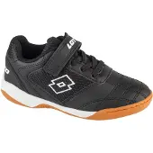 Lotto Hallenschuh , Jungen, Gr. 29, Textil, schwarz-weiß (schwarz, weiß), Synthetik, Textil, Schuhe Hallenschuh, Indoor Sportschuhe