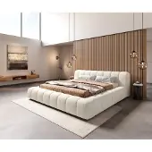 DELIFE Polsterbettgestell Cutio 180x200 cm Bouclé Soft Beige