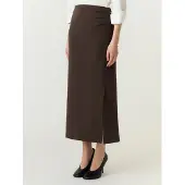 Y.A.S Maxirock "YASPINA HW LONG SKIRT NOOS" Baumwollmischung, high waist