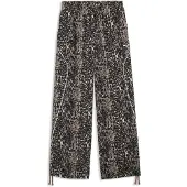 Puma Damen Freizeit / Mode Sommer GJ Sporthosen lang Jogginghosen Da SPORT ANIMAL Relaxed AOP Wide Leg Woven Pants