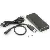 CoreParts MSUB2340, SSD-Gehäuse, USB Anschluss, Schwarz