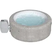 Bestway Lay-Z-Spa 60065NL / 24, 669 l, 4 Person(en), Rund, Blasen-/Strahlmassage, Acrylnitril-Butadien-Styrol (ABS), Polyvinylchlorid (PVC), Grau