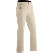 Maier Sports Skihose "Vroni slim 2.0", Damen, Gr. 48, Normalgrößen, beige, 100% Polyester, Hosen Skihose, Damen Schneehose, wind- und wasserdicht, 2 RV-Taschen, Slim Fit