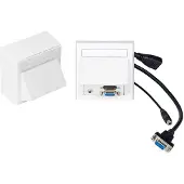 VivoLink WI221192, HDMI + VGA + 3.5mm, Weiß, 10 g, 20 g