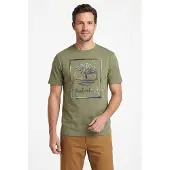 Timberland - Water Stack Logo S/S Tee - T-Shirt Gr M beige