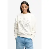 Superdry für Damen. W2012730A Vintage Workwear Sweatshirt cremeweiß (XS), Lässig, Baumwolle