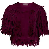 Vera Mont Blusenjacke "Blusenjacke gerader Schnitt", Damen, Gr. 48, lila (strong aubergine), Obermaterial: 100% Polyester PES., Jacken Blusenjacke