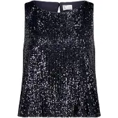 Vera Mont Pailletten-Top im Glitzer-Look in Night Sky | Gr.: 38