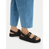 Clarks Sandalen Aristella Bay mit Contour Cushion-Fußbett 1216 Black Leather 40