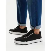 Timberland für Herren. TB0A6GBHW051 Maple Grove Ledersneaker schwarz (43.5), Wohnung, Nobuck, Schnürsenkel, Lässig