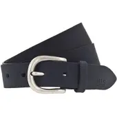 H.I.S. Ledergürtel H.I.S, Damen, Gr. 95, blau (navy), Rindsleder, unifarben, Gürtel Ledergürtel, in verschiedenen Farben mit dezenter Markenprägung - bis Gr. 125