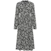 Laura scott Maxikleid , Damen, Gr. 38, N-Gr, schwarz-weiß (schwarz), Web, Obermaterial: 100% Viskose, bedruckt, Kleider Maxikleid, für Business, Casual, Frühling und Party, aus Viskose