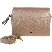 Braun Büffel Umhängetasche ALESSIA Umhängetasche Flap braun Damen - Leder