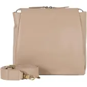 Braun Büffel Umhängetasche LOTTA Umhängetasche M beige Damen - Leder