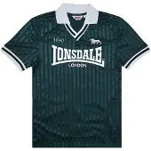 Lonsdale Herren Trikot Normale Passform FOOTDEE, Bottle Green/Ecru, 3XL