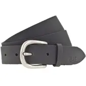 H.I.S. Ledergürtel H.I.S, Damen, Gr. 115, grau, Rindsleder, unifarben, Gürtel Ledergürtel, in verschiedenen Farben mit dezenter Markenprägung - bis Gr. 125