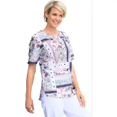 Witt Weiden Bluse in ecru-flieder-bedruckt | Gr.: 46