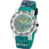 Scout Quarzuhr "Dinosaurier", grün (bunt, bunt), Armbanduhren, Jungen, transparent, Quarzuhr, Armbanduhr, Kinderuhr, Junge, analog