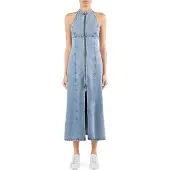 Armani Exchange für Damen. XW002261AF21338MB001 Denim-Kleid blau (XS), Lässig, Baumwolle, Ärmellos / Hosenträger
