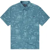 Billabong Kurzarmhemd "Solana Cord", Herren, Gr. XL, blau, Obermaterial: 100% Baumwolle., Hemden Kurzarmhemd