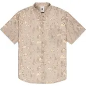 Element Kurzarmhemd "Regular Classic Printed", Herren, Gr. XL, beige (camp), Obermaterial: 100% Baumwolle., Hemden Kurzarmhemd