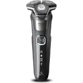 Philips SHAVER Series 5000 S5887/13 Elektrischer Nass- und Trockenrasierer, Rotationstrasierer, Grau, SteelPrecision blades, Tasten, LED, SH71