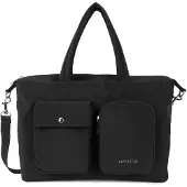 LANCASTER PARIS Bowling-Handtasche mit Reißverschluss Basic Pocket Schwarz