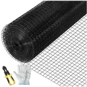 Markenlos Kippendraht - Gelast, Vinyl Beschichtet - 61 x 304,8 cm - Schwarz