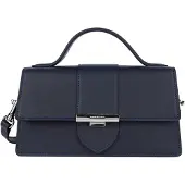 LANCASTER PARIS Handtasche mit Klappe und Metallverschluss M Paris Ily Dunkelblau