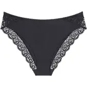 Triumph Slip "Amourette Tai", Damen, Gr. 36, schwarz, Microfaser, Obermaterial: 83% Polyamid, 17% Elasthan, körpernah, Unterhosen Slip, Stretch-Spitze