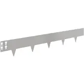 vidaXL Raseneinfassung 30 stk. 100 x 15 cm Stahl Silber