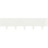 vidaXL Raseneinfassung 30 stk. 100 x 25 cm Stahl Weiß