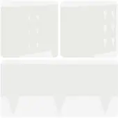 vidaXL Raseneinfassung 20 stk. 100 x 25 cm Stahl Weiß