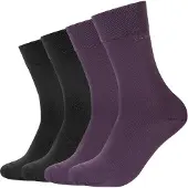 Camano Socken "ca-soft", Herren, Gr. 35-38, bunt (nightshade), Baumwollmischung, unifarben, normal, Socken Socken, mit verstärktem Fersen- und Zehenbereich