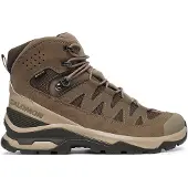 Salomon Wanderschuh "QUEST ECHO GORE TEX", Herren, Gr. 48, atmungsaktiv, walnut, desert tan, schwarz olive, Leder, Synthetik, Schuhe Wanderschuh, wasserdicht, Topseller