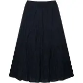Superdry für Damen. W7210412A Tiered Maxi Rock marineblau (L), Lässig, Baumwolle