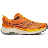 Saucony Peregrine 16 Laufschuhe Orange Schwarz AW26, Größe 42 - EUR
