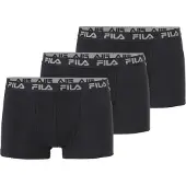 FILA Boxershorts "MAN BOXER SHORTS", Herren, Gr. XXL, schwarz, Obermaterial: 95% Baumwolle, 5% Elasthan, bedruckt, unifarben, eng, Unterhosen Boxershorts, mit elastischem Logobund, Topseller