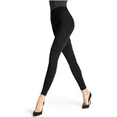 Falke Feinstrumpfleggings "Seamless Shaping", Damen, Gr. L 44-46, schwarz (schwarz (3009)), Obermaterial: 82% Polyamid PA. 18% Elasthan EL., Strumpfhosen Feinstrumpfleggings