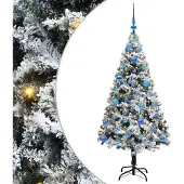 vidaXL Künstlicher Weihnachtsbaum Weiß 150 cm