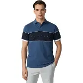 Hackett London für Herren. HM5600192 Polo Hs Multi blau (XXL), Lässig, Baumwolle, Kurzarm
