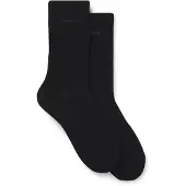BOSS Zweierpack mittelhohe Socken mit Logos Grösse 39-42