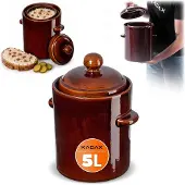 Kadax Fassbeiztopf mit Kragen 5L