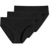 Schiesser Slip "Essentials", Damen, Gr. 42, schwarz (000, schwarz), Single Jersey, Obermaterial: 95% Baumwolle, 5% Elasthan, unifarben, figurbetont, Unterhosen Slip, mit perfekter Passform, Topseller