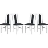 LeafDesign ESSZIMMERSTUHL - 4er-Set Bos 7 weiss hygge 96