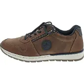 Rieker Herren Sneaker Schnürung Reißverschluss Halbschuh B2114, Größe:41 EU, Farbe:Braun