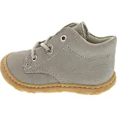 Pepino by Ricosta Lauflernschuh "CORY, WMS: mittel", Mädchen, Gr. 23, grau (kies), Leder, Schuhe Lauflernschuh, Schnürschuh mit WMS-System, Leder, Größenschablone zum Download