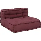 vidaXL Modulare Sofagarnitur Stoff Kastanienbraun 210 x 140 x 56 cm