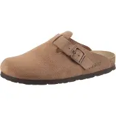Rohde 1100000002199 "Alba", Damen, Gr. 35, braun (camelfarben), Veloursleder, Schuhe 1100000002199, Leder Mules, Hausschuh mit leichter Laufsohle in Weite G (weit), Topseller